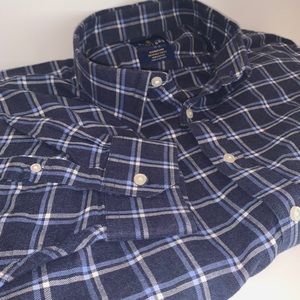 Stafford Brushed Twill Dress Shirt Size: 20 34/35